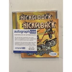 NICKELBACK Get Rollin CD Signed Card FULL BAND Insert Autograph ACOA #10